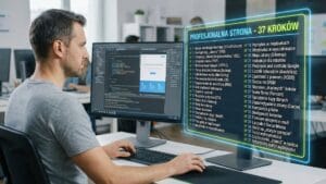 37 kroków do profesjonalnej strony www - Web developer pracujący nad strona internetową